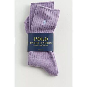 Polo Ralph Lauren Classic Crew Rib Socks Purple